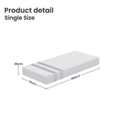 20cm Single Reversible Gel Memory Foam Mattress BedStory Medium Soft & Firm
