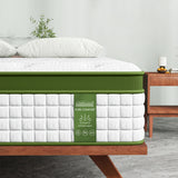 Single Mattress: BedStory 34cm Single Latex Hybrid Mattress Medium Firm - 5 Zone Pocket Spring Bed for Pressure Relief Motion Isolation