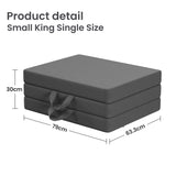 BedStory Folding Mattress Small King Single Trifold Mattress Firm Support Foam Washable Cover 10cm