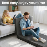 BedStory Folding Mattress Small King Single Trifold Mattress Firm Support Foam Washable Cover 15cm