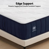 RoomSense King Single Mattress, 26cm Orthopedic Firm Mattress for Back Pain Relief, Pocket Spring Hybrid Mattress King Single Size for Home & Rental
