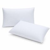 ROOMSENSE Cooling Memory Foam Pillow 2 Pack, Anti-Flattening Bed Pillows for Hot Sleepers, Adjustable Shredded Gel Side Sleeper Pillow for Neck Support, Washable Cover, 72x50x15cm