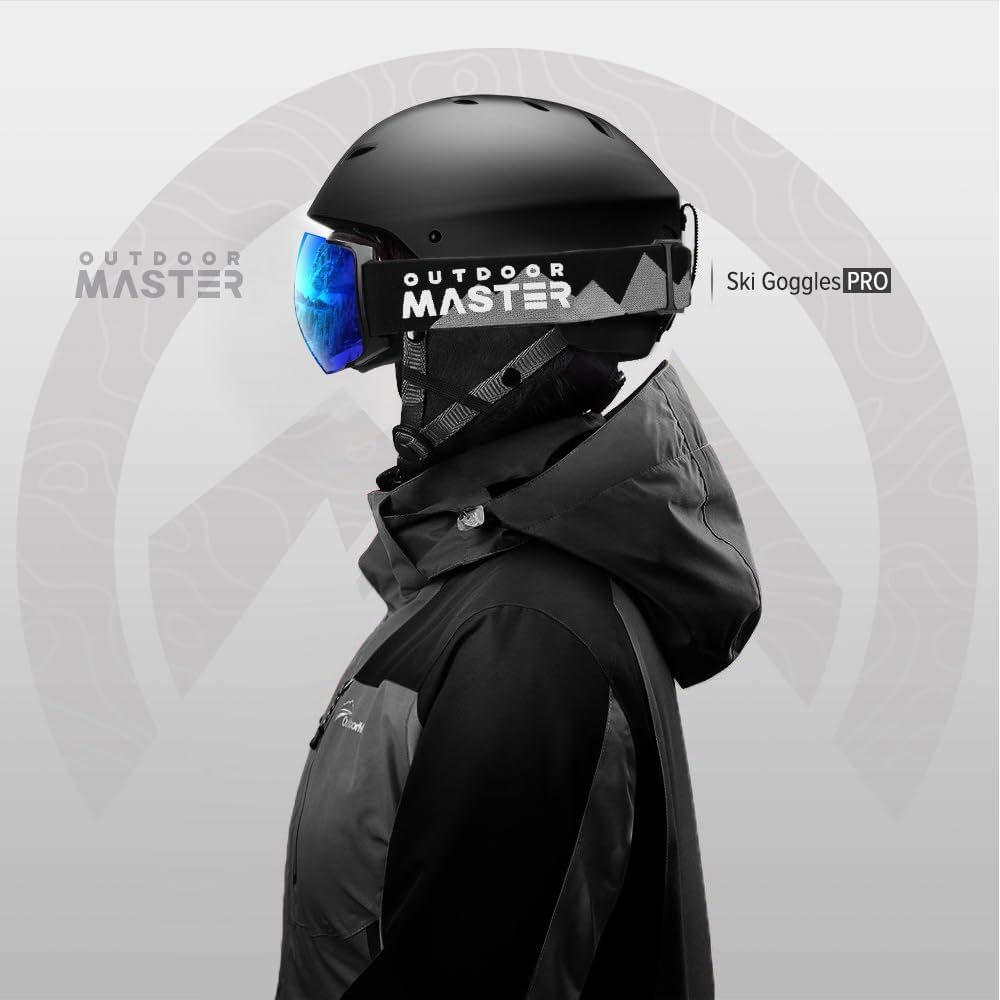 OutdoorMaster Kelvin Ski Helmet - with ASTM Certified Safety, 9 Options - for Men, Women & Youth-White,Medium