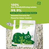 PurrHaven Bamboo Clumping Cat & Kitty Litter, 7.5kg (3 Pack),Dust Free,Natural Flusable,Easy to Clean,Odour Neutraliser,Rapid Liquid Absorption,Non-Toxic Formula