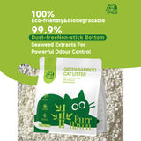 PurrHaven Bamboo Clumping Cat & Kitty Litter, 30kg 12 Pack,Dust Free,Natural Flusable,Easy to Clean,Odour Neutraliser,Rapid Liquid Absorption,Non-Toxic Formula