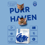 PurrHaven Tapioca Clumping Cat & Kitty Litter, 30kg (12 Pack),Dust Free,Plant-Based,Easy to Clean,Odour Neutraliser,Rapid Liquid Absorption,Non-Toxic Formula
