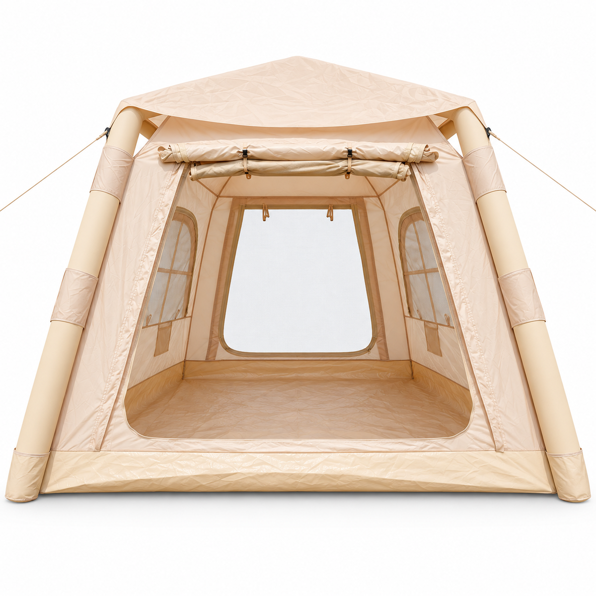 Weisshorn Inflatable Camping Tent Dual End Doors Arched Windows 300x400cm
