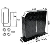 Alpen Outdoor Base 2mm Aluminum Diesel Heater Fuel Tank Cover, Heavy Duty Protective Guard for 10L 15L Tanks, Simple Installation,Left Side,Safe UV & Impact Shield, Ideal for Camping & RV