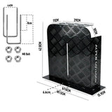 Alpen Outdoor Base 2mm Aluminum Diesel Heater Fuel Tank Cover, Heavy Duty Protective Guard for 10L 15L Tanks, Simple Installation, Double Side,Safe UV & Impact Shield, Ideal for Camping & RV