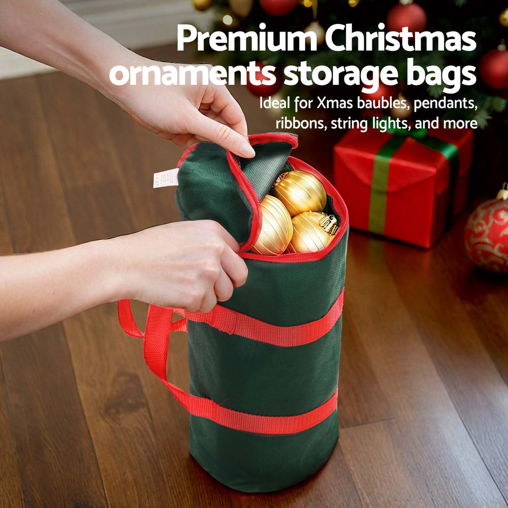 Clothing & Wardrobe Storage: Jingle Jollys Christmas Baubles Storage Bag Xmas Ornaments Bag Container Green