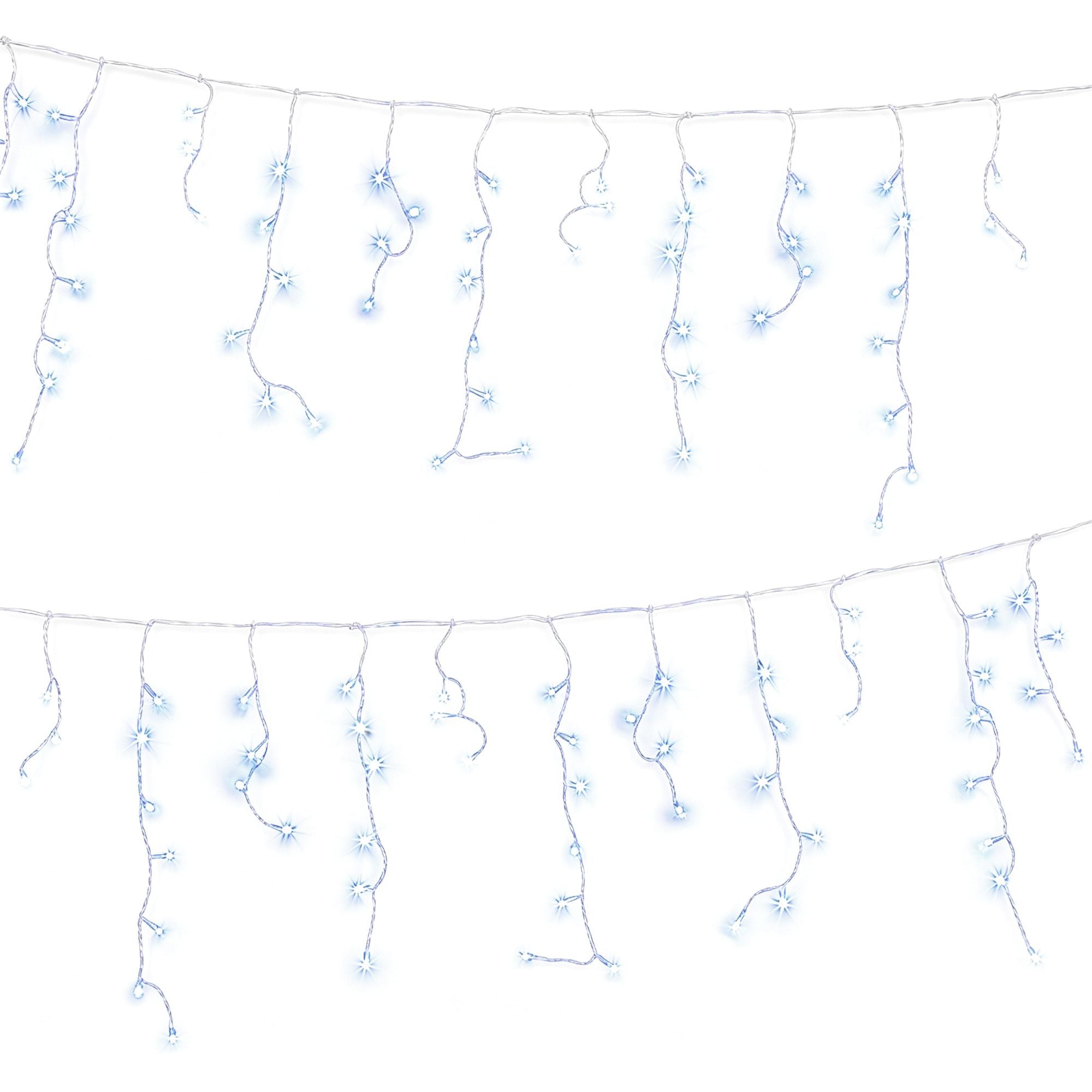 Jingle Jollys 32M Christmas Lights Solar Icicle String Lights 960 LED Cool White