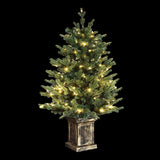 Christmas Trees: Jingle Jollys Christmas Tree 1.2M LED Potted Xmas Tree Party Decor 8 Light Modes