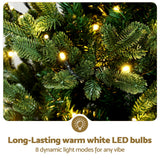 Christmas Trees: Jingle Jollys Christmas Tree 1.2M LED Potted Xmas Tree Party Decor 8 Light Modes