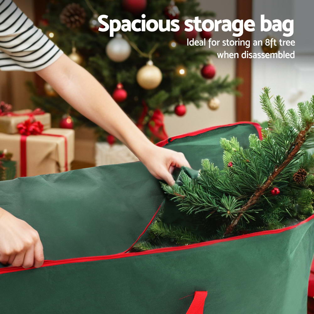 Clothing & Wardrobe Storage: Jingle Jollys Christmas Tree Storage Bag Fits Up to 8ft Tree Xmas Bag Green