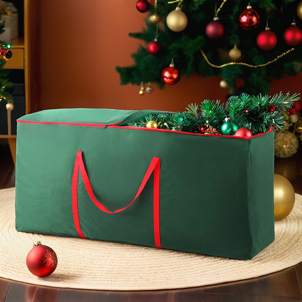 Clothing & Wardrobe Storage: Jingle Jollys Christmas Tree Storage Bag Fits Up to 8ft Tree Xmas Bag Green