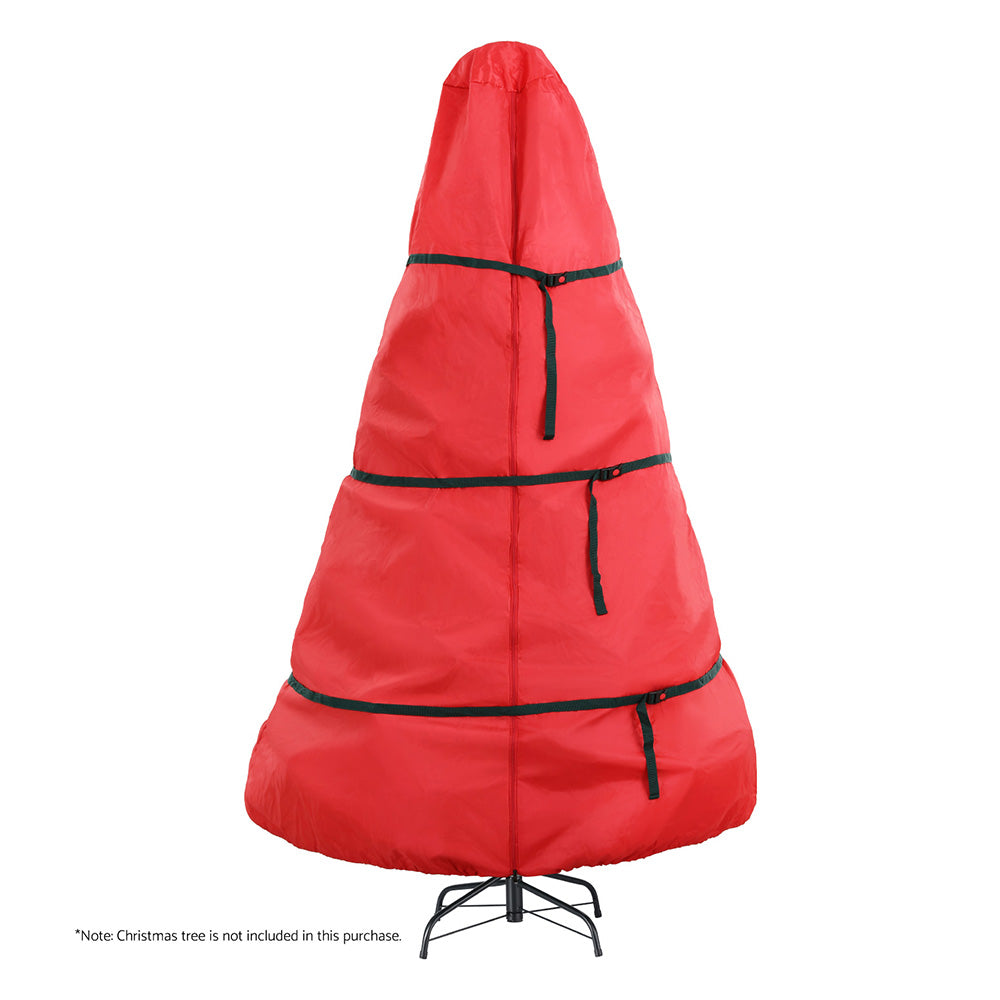 Christmas Decorations: Jingle Jollys Christmas Tree Storage Bag Fits Up to 8ft Tree Xmas Bag Zipper Red