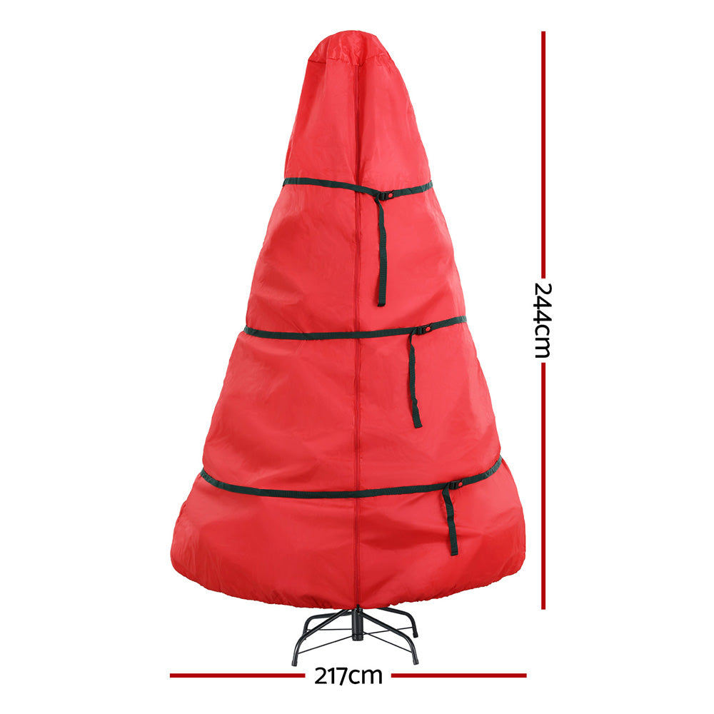 Christmas Decorations: Jingle Jollys Christmas Tree Storage Bag Fits Up to 8ft Tree Xmas Bag Zipper Red