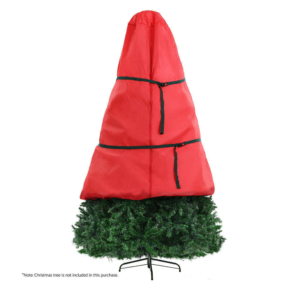 Christmas Decorations: Jingle Jollys Christmas Tree Storage Bag Fits Up to 8ft Tree Xmas Bag Zipper Red