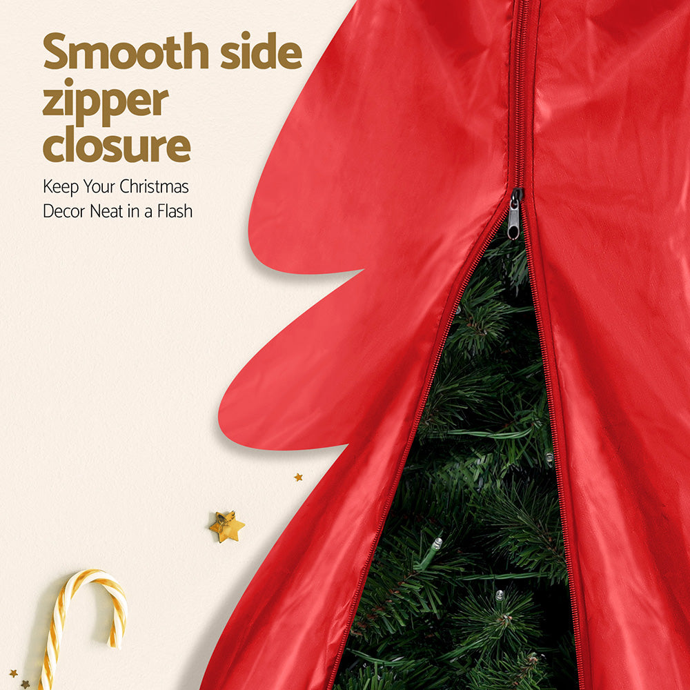Christmas Decorations: Jingle Jollys Christmas Tree Storage Bag Fits Up to 8ft Tree Xmas Bag Zipper Red