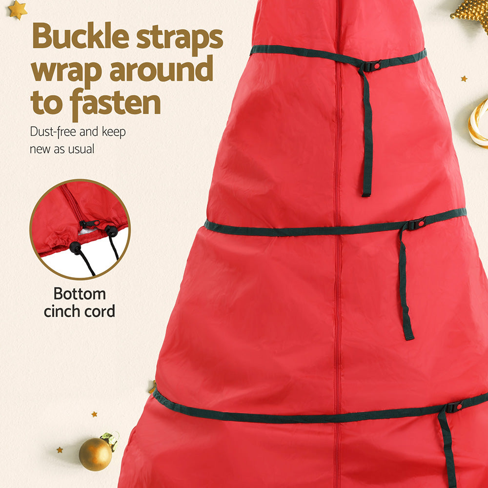 Christmas Decorations: Jingle Jollys Christmas Tree Storage Bag Fits Up to 8ft Tree Xmas Bag Zipper Red