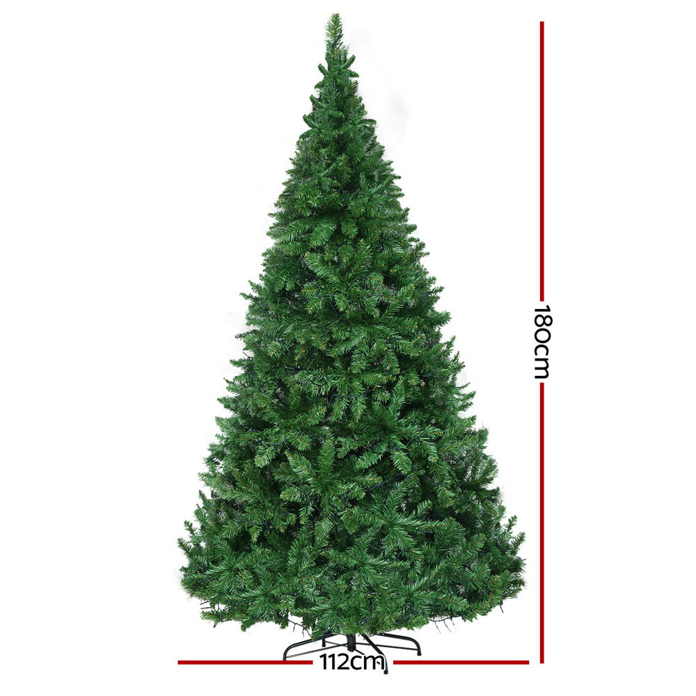 Christmas Trees: Jingle Jollys Christmas Tree 1.8m LED Xmas Tree Decorations 874 Tips