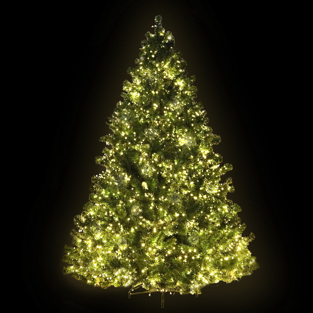 Outdoor Decorations & Lights: Jingle Jollys Christmas Tree 2.1M Xmas Tree Decorations 3000 LEDs 8 Light Mode