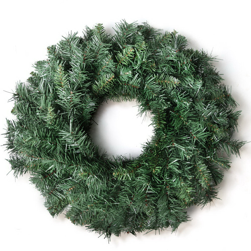 Christmas Wreaths & Garlands: Jingle Jollys 60cm Christmas Wreath Garland Xmas Decorations Wedding Party