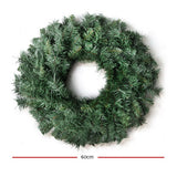 Christmas Wreaths & Garlands: Jingle Jollys 60cm Christmas Wreath Garland Xmas Decorations Wedding Party