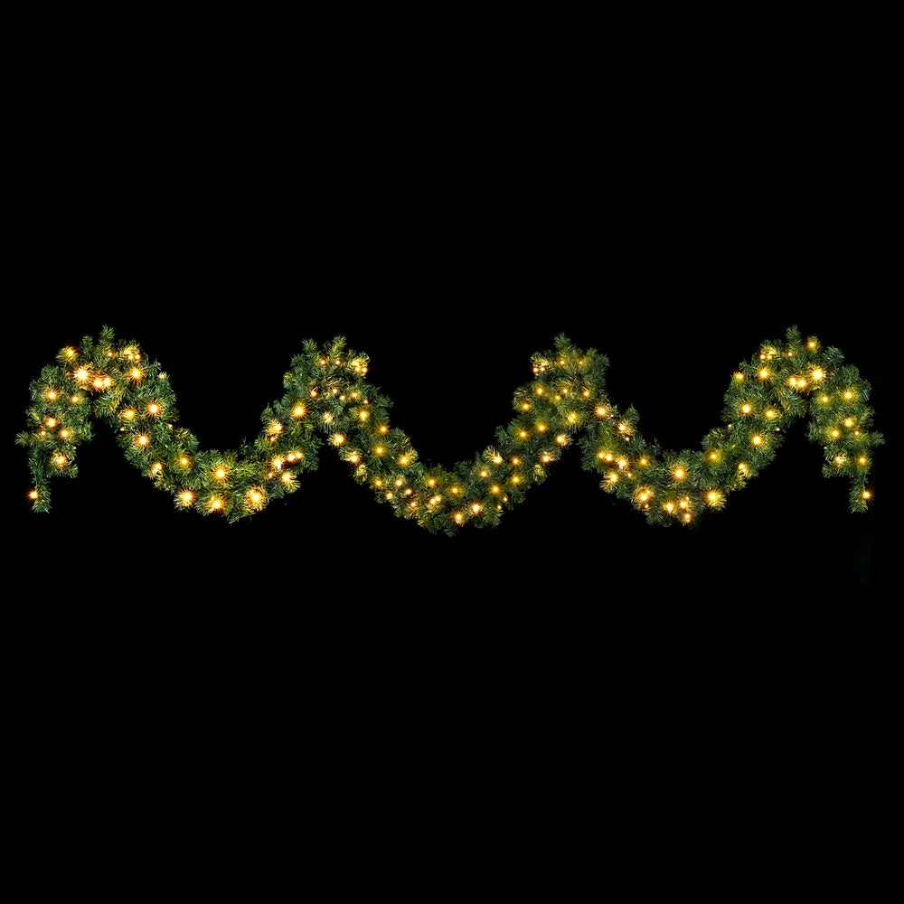 Christmas Wreaths & Garlands: Jingle Jollys 5M Christmas Garland LED Lights Party Xmas Decorations 380 TIPS