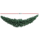 Christmas Wreaths & Garlands: Jingle Jollys 1.8m Christmas Garland Xmas Decorations Green Wedding Party