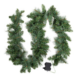 Christmas Wreaths & Garlands: Jingle Jollys 1.8m Christmas Garland with LED lights Party Xmas Decorations