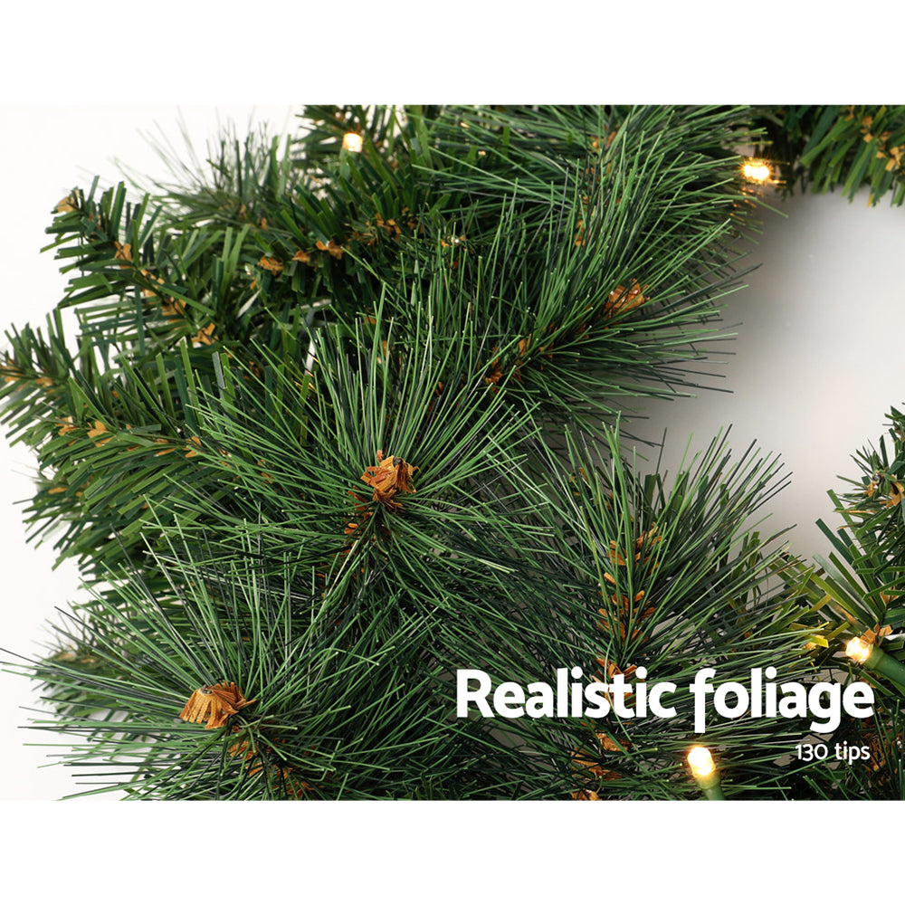 Christmas Wreaths & Garlands: Jingle Jollys 1.8m Christmas Garland with LED lights Party Xmas Decorations