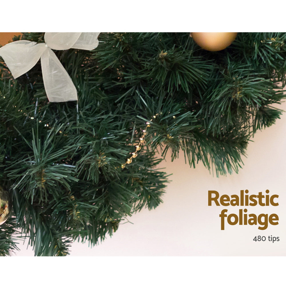 Christmas Wreaths & Garlands: Jingle Jollys 2.1m Christmas Garland Xmas Decorations Green Wedding Party