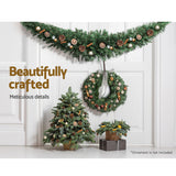 Christmas Wreaths & Garlands: Jingle Jollys 2.4m Christmas Garland Xmas Decorations Green Wedding Party