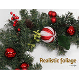 Christmas Wreaths & Garlands: Jingle Jollys 2.7m Christmas Garland with Decorations Xmas Wedding Party