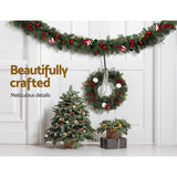 Christmas Wreaths & Garlands: Jingle Jollys 2.7m Christmas Garland with Decorations Xmas Wedding Party