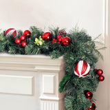 Christmas Wreaths & Garlands: Jingle Jollys 2.7m Christmas Garland with Decorations Xmas Wedding Party