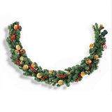Christmas Wreaths & Garlands: Jingle Jollys 1.8M Christmas Garland Pre-lit LED Pine Cones Berries Xmas Decor
