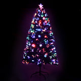 Christmas Trees: Jingle Jollys 1.2m Christmas Tree Optic Fibre LED Xmas tree Multi Colour