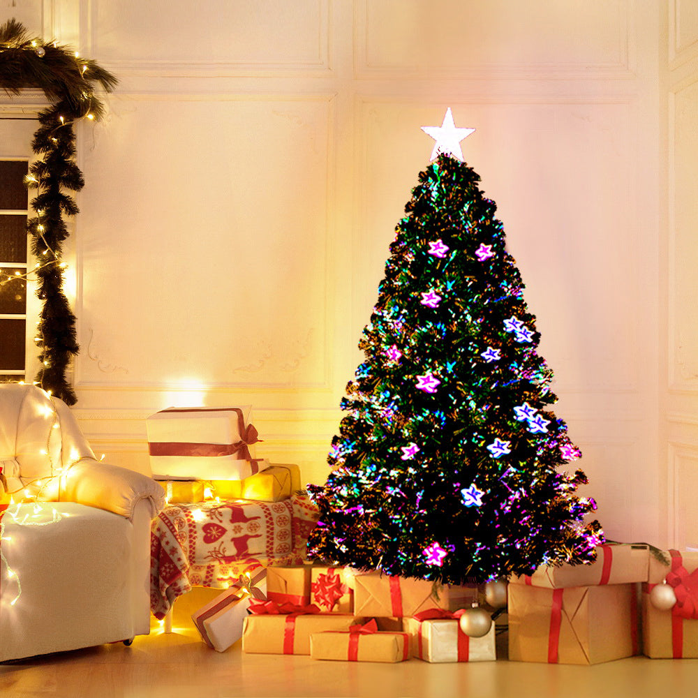 Christmas Trees: Jingle Jollys 1.2m Christmas Tree Optic Fibre LED Xmas tree Multi Colour