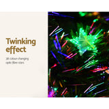 Christmas Trees: Jingle Jollys 1.8m Christmas Tree Optic Fibre LED Xmas tree Multi Colour