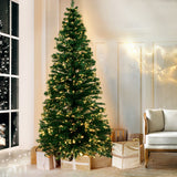 Outdoor Decorations & Lights: Jingle Jollys 1.8m Christmas Tree Optic Fibre LED Xmas tree Warm White
