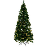 Outdoor Decorations & Lights: Jingle Jollys 1.8m Christmas Tree Optic Fibre LED Xmas tree Warm White