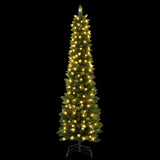 Outdoor Decorations & Lights: Jingle Jollys Christmas Tree 1.8m Pre-Lit 200 LED Lights Xmas Tree Decorations