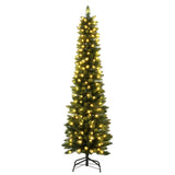Outdoor Decorations & Lights: Jingle Jollys Christmas Tree 1.8m Pre-Lit 200 LED Lights Xmas Tree Decorations