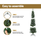 Christmas Trees: Jingle Jollys Christmas Tree 1.8m Xmas Tree Decorations Snowy 300 Tips