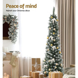 Christmas Trees: Jingle Jollys Christmas Tree 1.8m Xmas Tree Decorations Snowy 300 Tips
