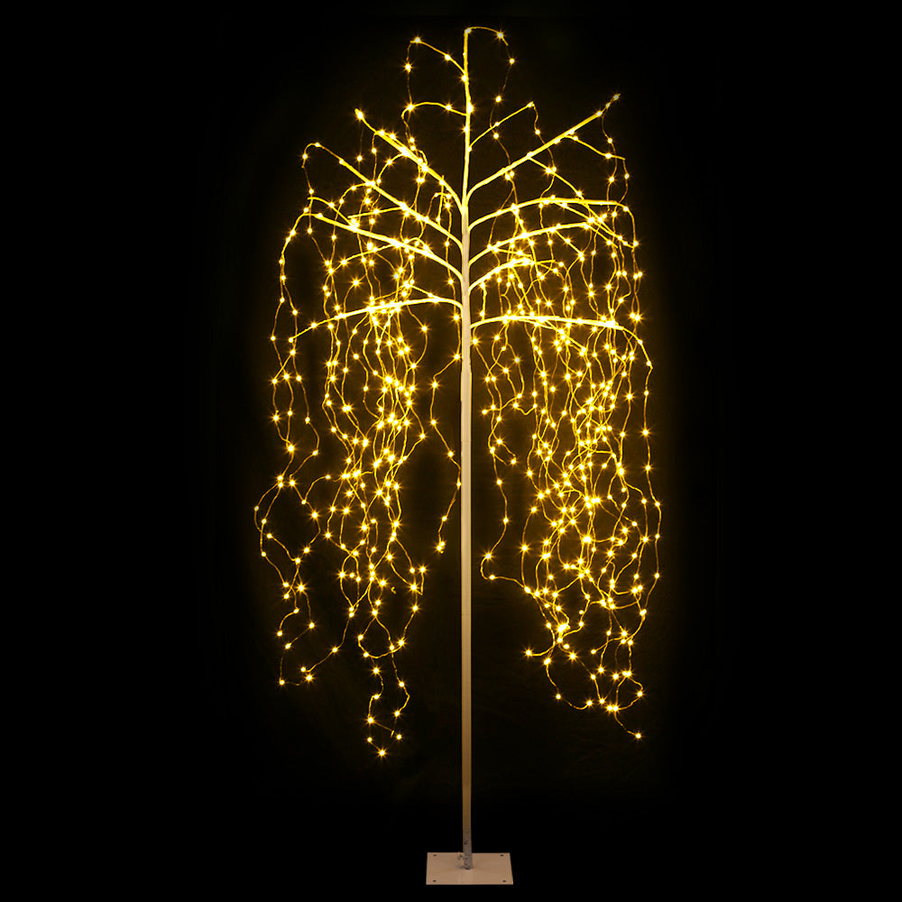 Outdoor Decorations & Lights: 2.1M Christmas Tree 600 LED Solar Jingle Jollys