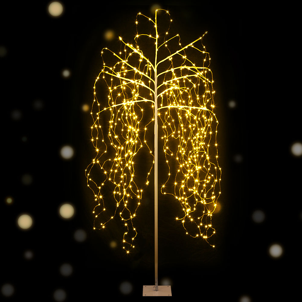 Outdoor Decorations & Lights: 2.1M Christmas Tree 600 LED Solar Jingle Jollys
