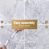 Jingle Jollys 1.8M LED Christmas Tree 8 Modes Adjustable Multi Color Light Snowy